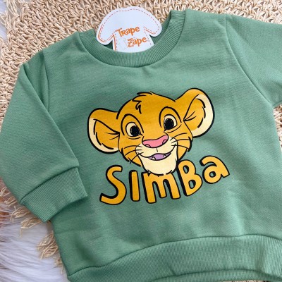  Conj. Casaco e Calça de Moletom Simba - Verde